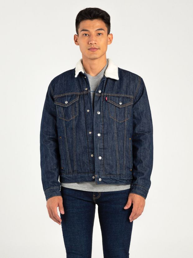 Chaqueta sherpa trucker para hombre - levisco