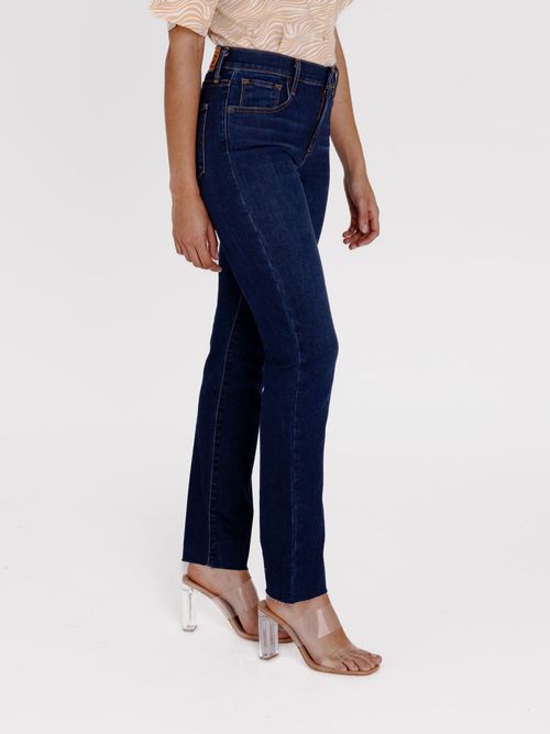 levi's 724 high rise straight jeans paris storm