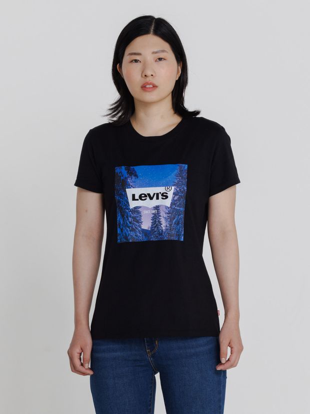 Ahorro Descendencia Pebish Camiseta Levi'S® Graphic Batwing Para Mujer - levisco